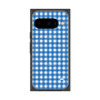 Premium Square Case with Pixelsnap［ Checkered Blue ］