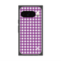 Premium Square Case with Pixelsnap［ Checkered Purple ］