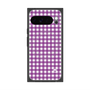 Premium Square Case with Pixelsnap［ Checkered Purple ］