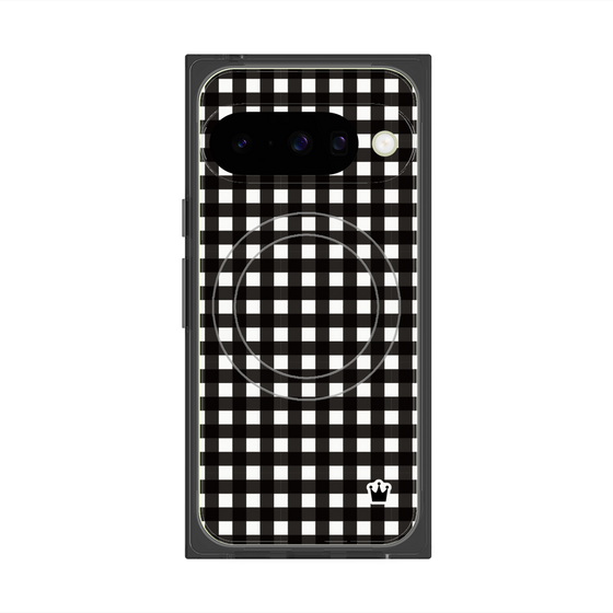 Premium Square Case with Pixelsnap［ Checkered Black ］