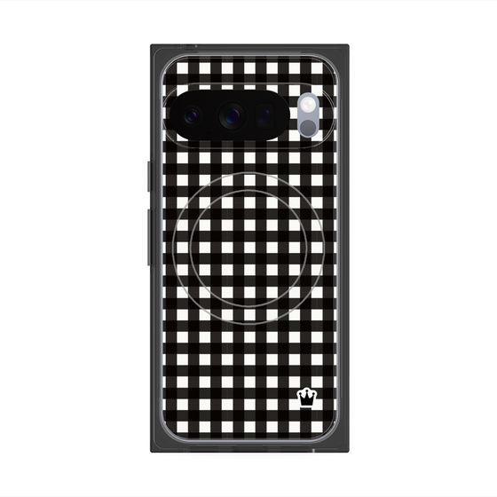 Premium Square Case with Pixelsnap［ Checkered Black ］
