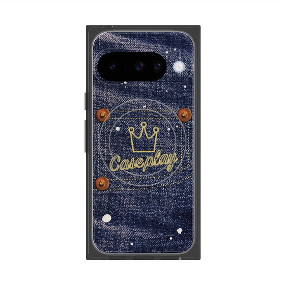 Premium Square Case with Pixelsnap［ Denim Used Jeans ］
