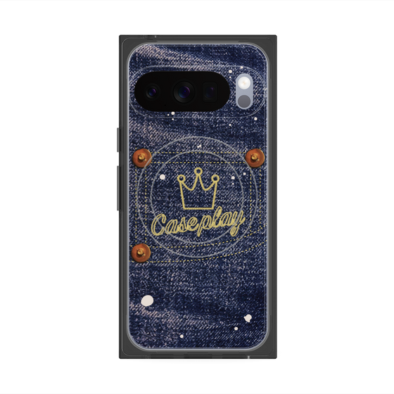 Premium Square Case with Pixelsnap［ Denim Used Jeans ］