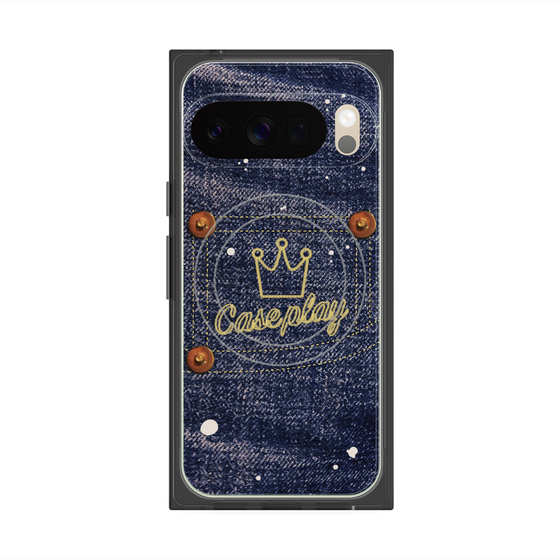 Premium Square Case with Pixelsnap［ Denim Used Jeans ］