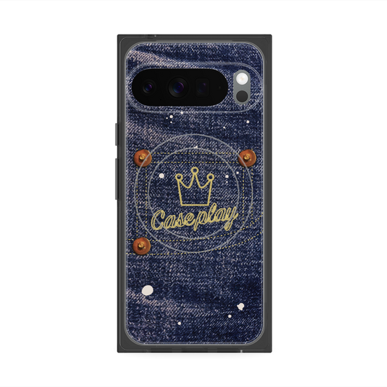 Premium Square Case with Pixelsnap［ Denim Used Jeans ］