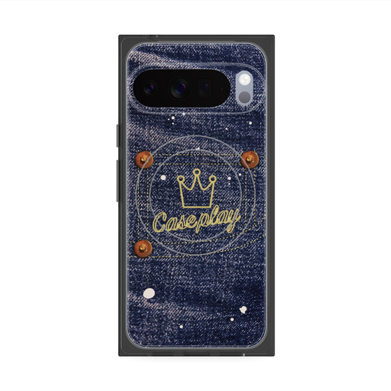 Premium Square Case with Pixelsnap［ Denim Used Jeans ］