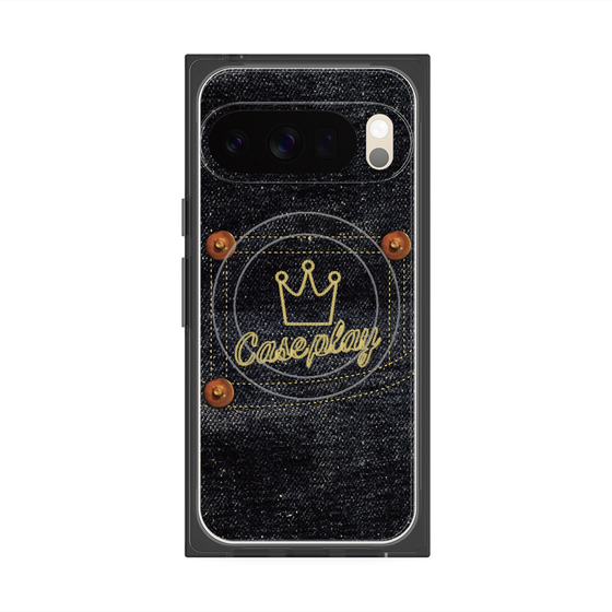 Premium Square Case with Pixelsnap［ Denim Indigo Jeans ］