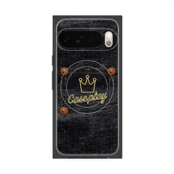 Premium Square Case with Pixelsnap［ Denim Indigo Jeans ］