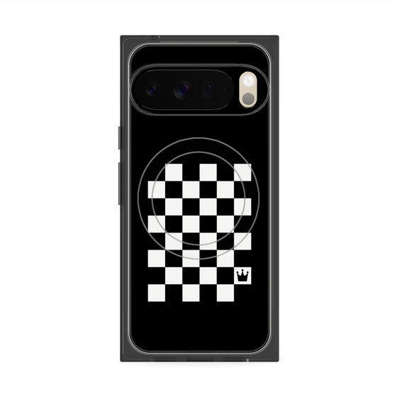 Premium Square Case with Pixelsnap［ Racing Checkered Flag ］