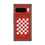 Premium Square Case with Pixelsnap［ Racing Checkered Flag Red ］