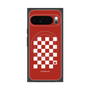 Premium Square Case with Pixelsnap［ Racing Checkered Flag Red ］
