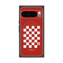 Premium Square Case with Pixelsnap［ Racing Checkered Flag Red ］