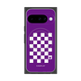 Premium Square Case with Pixelsnap［ Racing Checkered Flag Purple ］