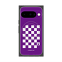 Premium Square Case with Pixelsnap［ Racing Checkered Flag Purple ］