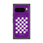 Premium Square Case with Pixelsnap［ Racing Checkered Flag Purple ］
