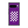 Premium Square Case with Pixelsnap［ Racing Checkered Flag Purple ］