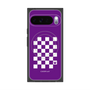 Premium Square Case with Pixelsnap［ Racing Checkered Flag Purple ］