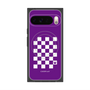 Premium Square Case with Pixelsnap［ Racing Checkered Flag Purple ］