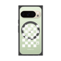 Premium Square Case with Pixelsnap［ Racing Checkered Flag White ］