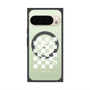 Premium Square Case with Pixelsnap［ Racing Checkered Flag White ］