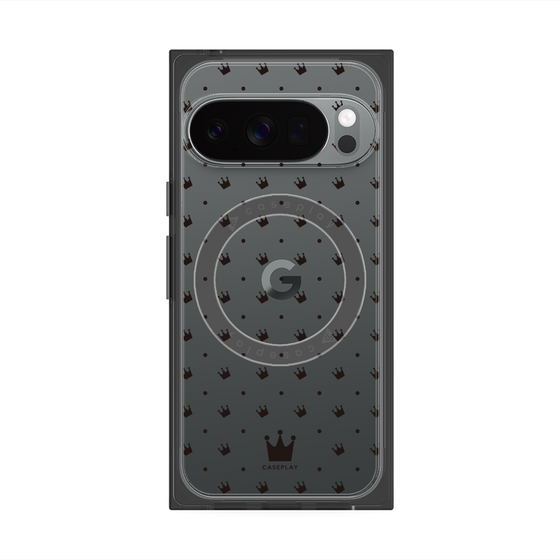 Premium Square Case with Pixelsnap［ Small Stripe - Red × Black ］