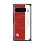 Premium Square Case with Pixelsnap［ CASEPLAY Bi-Colors Red & White ］
