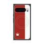 Premium Square Case with Pixelsnap［ CASEPLAY Bi-Colors Red & White ］