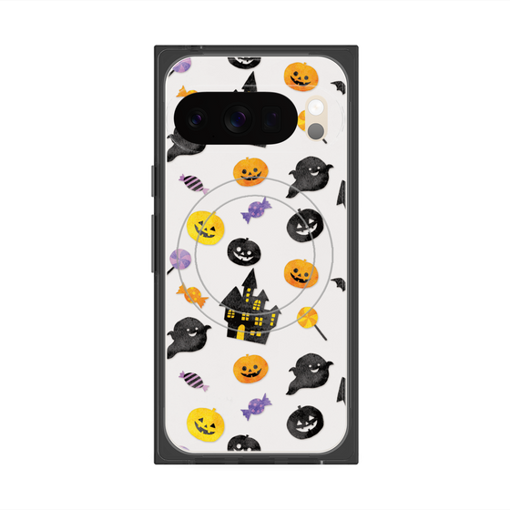 Premium Square Case with Pixelsnap［ Halloween Party - White ］