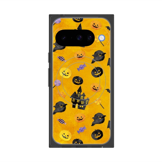 Premium Square Case with Pixelsnap［ Halloween Party - Orange ］