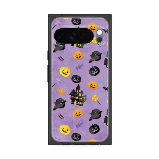Premium Square Case with Pixelsnap［ Halloween Party - Purple ］