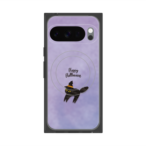 Premium Square Case with Pixelsnap［ Happy Halloween - Black cat ］