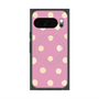 Premium Square Case with Pixelsnap［ Watercolor Dots Retro Color - Pink ］