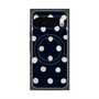 Premium Square Case with Pixelsnap［ Watercolor Dots Retro Color - Navy ］