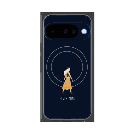 Premium Square Case with Pixelsnap［ Never Mind - Navy ］