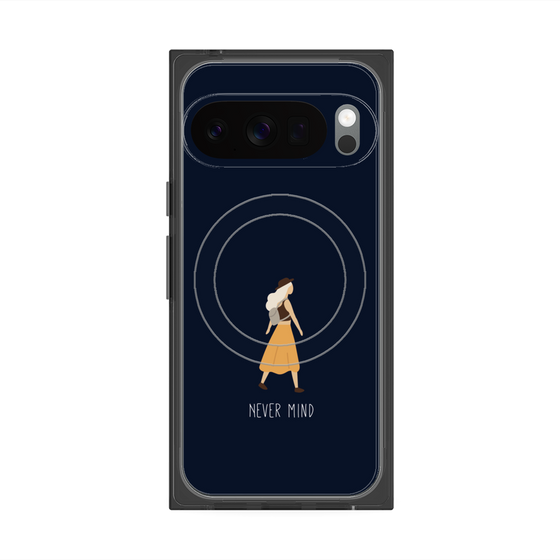 Premium Square Case with Pixelsnap［ Never Mind - Navy ］