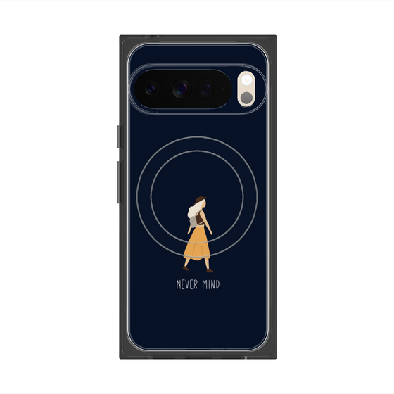 Premium Square Case with Pixelsnap［ Never Mind - Navy ］