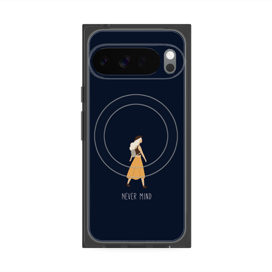 Premium Square Case with Pixelsnap［ Never Mind - Navy ］