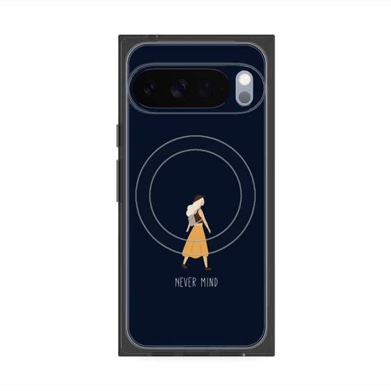 Premium Square Case with Pixelsnap［ Never Mind - Navy ］