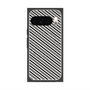 Premium Square Case with Pixelsnap［ Small Stripe - Gray × Black ］