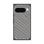Premium Square Case with Pixelsnap［ Small Stripe - Gray × Black ］