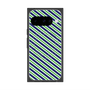 Premium Square Case with Pixelsnap［ Small Stripe - Navy × Green ］