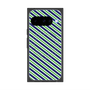 Premium Square Case with Pixelsnap［ Small Stripe - Navy × Green ］