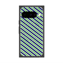 Premium Square Case with Pixelsnap［ Small Stripe - Navy × Green ］