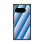 Premium Square Case with Pixelsnap［ Middle Stripe - Blue ］