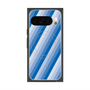 Premium Square Case with Pixelsnap［ Middle Stripe - Blue ］
