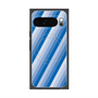 Premium Square Case with Pixelsnap［ Middle Stripe - Blue ］