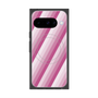 Premium Square Case with Pixelsnap［ Middle Stripe - Pink ］