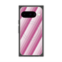 Premium Square Case with Pixelsnap［ Middle Stripe - Pink ］