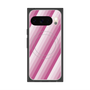 Premium Square Case with Pixelsnap［ Middle Stripe - Pink ］