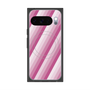 Premium Square Case with Pixelsnap［ Middle Stripe - Pink ］